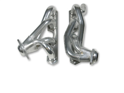 Flowtech 86-95 F-150/250/Bronco w/2WD and 4WD and 5.8L, 1.5 Shorty Headers, Ceramic Coated - 91628-1FLT