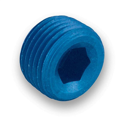 Earls Performance 1/2 NPT Internal Plug, Blue Anodized Lightweight Aluminum - 993205ERL