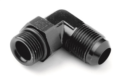 Earls Performance 90° -8 AN Male to 7/8-14 Swivel, Black Anodized Aluminum - AT949081ERL