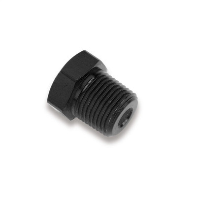 Earls Performance 1/4 NPT Internal Plug, Black Anodized Aluminum - AT993302ERL