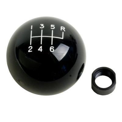 Hurst 6 Speed Black Shift Knob w/9/16-18 Threads for C5 Corvette - HUR-1630156