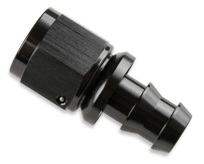 Mr Gasket -6 AN Straight Push-On Hose Ends w/Black Satin Anodized Finish - MRG-200106-BL