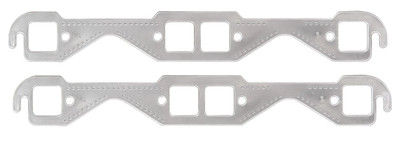 Mr Gasket 55-91 SBC and Square Ports, Aluminum Layered Header Gaskets, 1.45 x 1.55 - MRG-7401G