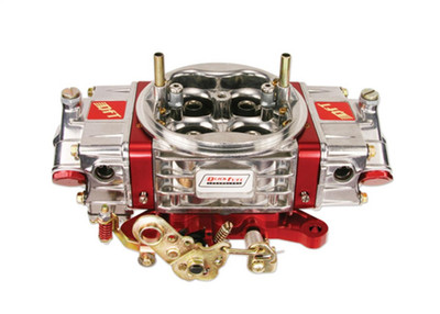 Quick Fuel Q-Series Carburetor, Mechanical Secondary, 2-Circuit 750 CFM, Shiny w/Red Billet - Q-750
