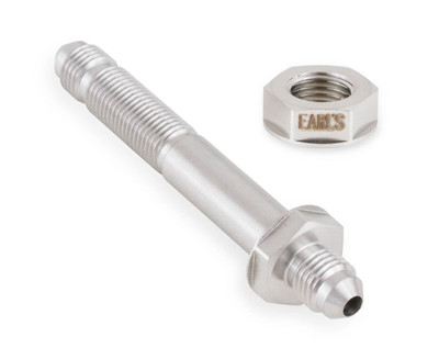 Earls Performance Straight -4 AN Bulkhead, Long, Through Frame Style Fitting, 1.5-2.0, Stainless - SS983504ERL