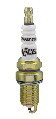 Accel HP Copper Spark Plug, Shorty, 14mm Thread, .750 Reach, Iso Standard, Set of 4 - ACL-0786-4
