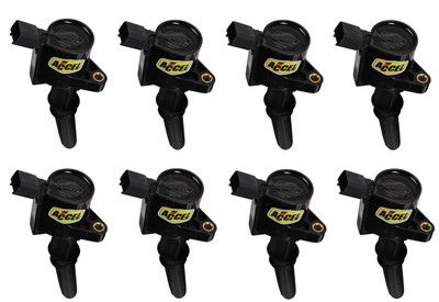 Accel 98-08 Ford w/4.6/5.4/6.8L 2-Valve, Ignition Coil, Supercoil, Black, Set of 8 - ACL-140032K-8
