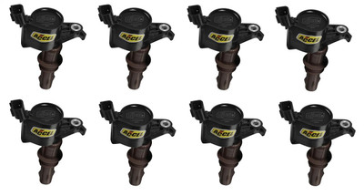 Accel 08-14 Ford w/4.6/5.4/6.8L 3-Valve, Ignition Coil, Supercoil, Black, 8-Pc - ACL-140033EK-8