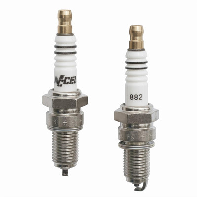 Accel U-Groove spark Plugs w/Twin Cam and .040 Gap, Set of 2 - ACL-2418