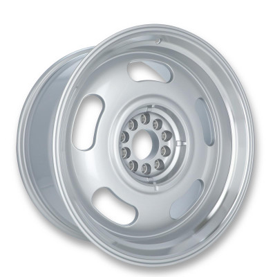 Rev Wheels Rev 107 Classic Series, 20" x 9.5", 5.25" Backspacing, 5" x 4.75"/5" x 5 Silver  - (REV-107S-2950600)