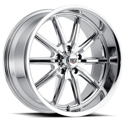 Rev Wheels Rev 110 Classic Series, 20 x 9.5, 5.25 Backspacing, 5 x 5, Chrome - REV-110C-2957300
