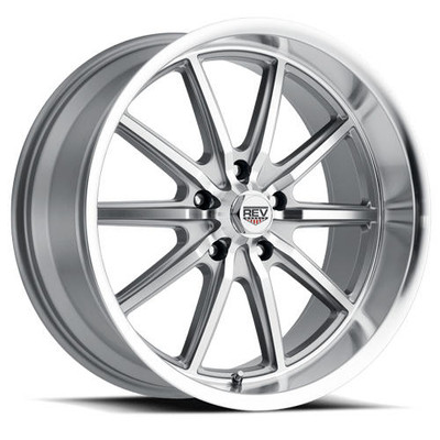 Rev Wheels Rev 110 Classic Series, 20 x 8, 4.5 Backspacing, 5 x 4.75, Silver - REV-110S-2806100