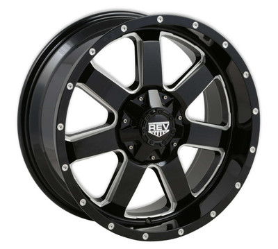Rev Wheels Rev Wheels Off Road 885 Series, 17 x 9, 4.53 Backspacing, 5 x 5.5, Black - REV-885M-7903212