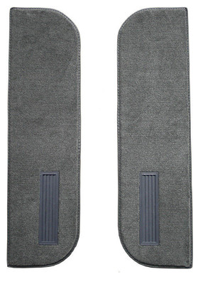 ACC Carpet 1974 C30 Door Panel Carpet Inserts on Cardboard, Reg Cab, W/Vents, 2pc, Cutpile - ACC-21860