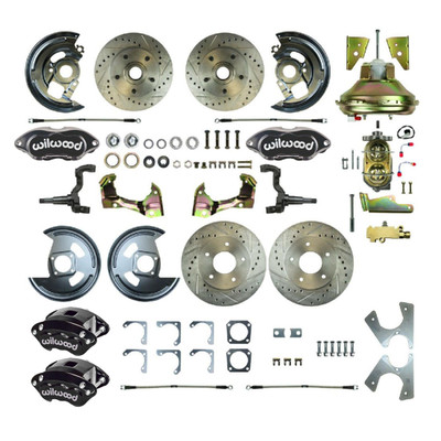The Right Stuff 67-69 GM F-Body Non-Staggered 4 Wheel Power Disc Brake Conversion - AFXDC22C-P