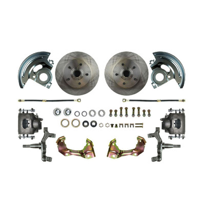 The Right Stuff 1967-1969 GM F/X-Body Front At The Wheel Big Brake 2 Drop Upgrade Kit - AFXWK02D-P