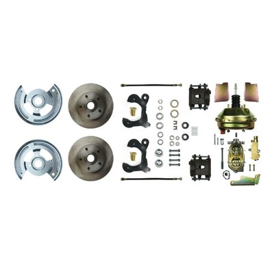 The Right Stuff 1959-64 Chevrolet Impala, 9 Booster, Power Front Disc Brake Conversion Kit - FSC59DCC-P