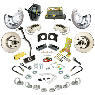 The Right Stuff 1967-1969 Mustang/Falcon w/V8 & Auto Trans Front Power Disc Brake Conversion Kit - ZDC6708-P