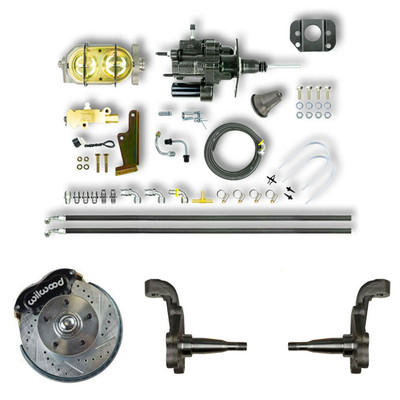 The Right Stuff 1964-1967 Malibu Front Hydro Boost Disc Brake Conversion Kit - AFXHB32-PML