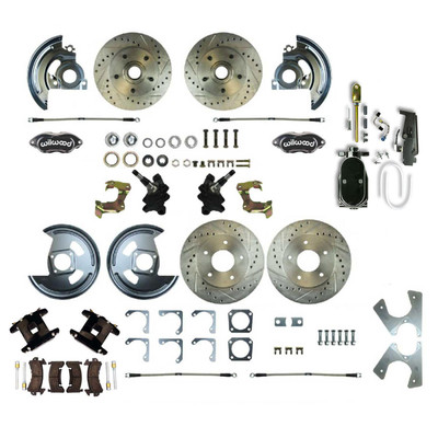 The Right Stuff 1964-1972 El Camino Performance Series 2 Drop 4-Wheel Disc Brake Conversion Kit - AFXSD21D-PE