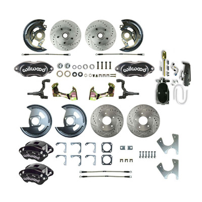 The Right Stuff 1968 Chevy II Performance Series 4-Wheel Disc Brake Conversion Kit - AFXSD25C-PC2