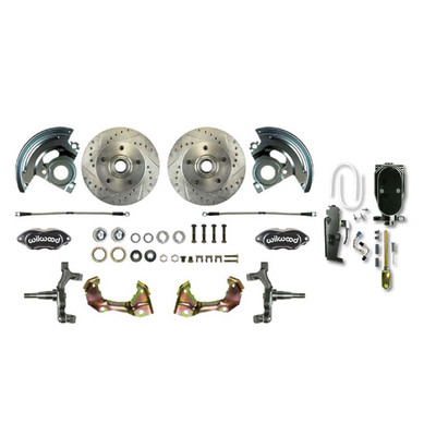 The Right Stuff 1968 Chevy II 2 Drop Big Brake Front Manual Disc Conversion Kit - AFXSD32D-PC2