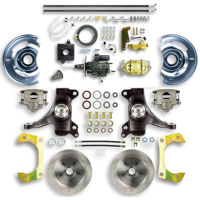 The Right Stuff 1960-1962 GM Truck/Suburban 2 Drop, Hydro Boost Front Disc Brake Converison Kit - THB6015D-P
