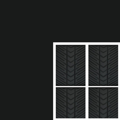  PUI Interiors Sport Mod II Material Accessory Kit, 10yd Blk Vinyl Blk/Blk Inserts Blk Stitch - (RM-AK110B111) 