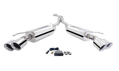  XForce 2017 Camaro LTG 4CYL Turbo 3" Stainless Cat Back System w/Dual Varex Mufflers - (XFE-ES-CC17-VMK-CBS) 
