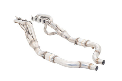  XForce 2018+ Mustang GT Stainless 1-7/8 Header kit with High Flow Metallic Cats - (XFE-H2-FM18-KITB) 