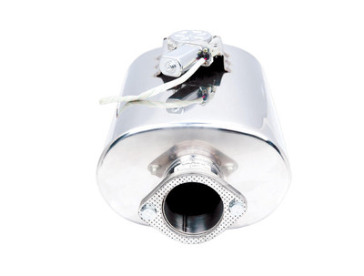  XForce Varex Oval Muffler Center-In-Center-Out 3.5 Flanged Inlet 3.5 Single-Wall Outlet - (XFE-VMK11-350) 