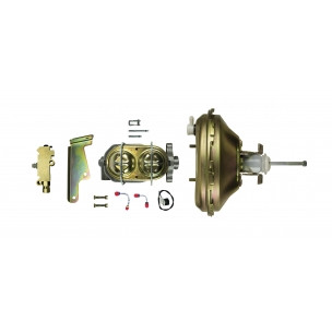 The Right Stuff 11" Booster & Master Cylinder Combination Kit, Delco Stamped Booster, Disc Front/Drum Rear Setup - (G10010971)