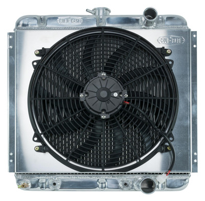  Cold Case Radiators 67-69 Mustang 289/302 Auto Trans Aluminum Performance Radiator & 16 Inch Fan Kit - (CR-FOM561AK) 