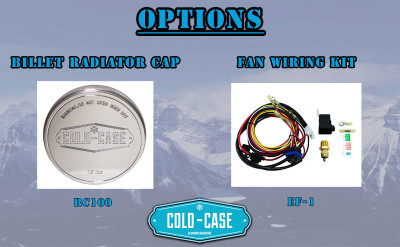  Cold Case Radiators 61-64 Ford F-100 Aluminum Performance Radiator and Dual 12 Inch Fan Kit - (CR-FOT577AK) 