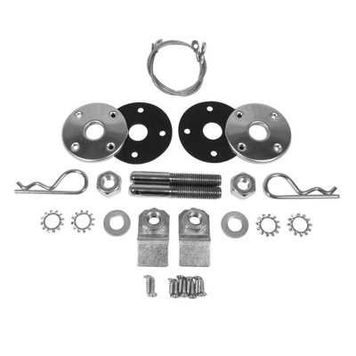  Trim Parts 1970-1971 Duster/Scamp 13" Stainless Steel Hood Pin Kit - (MPHP113KSZ) 