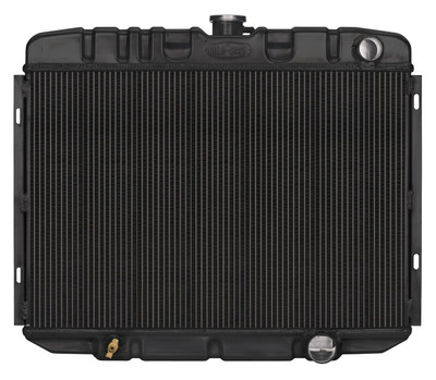  Cold Case Radiators 67-70 Mustang w/Small Block Ford & Auto Trans, 24" Wide Aluminum Radiator, Black - (CR-FOM587AB) 
