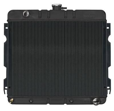  Cold Case Radiators 70-72 Mopar A-Body w/SB Mopar & Automatic Trans, Aluminum Radiator 17x22", Black - (CR-MOP755AB) 
