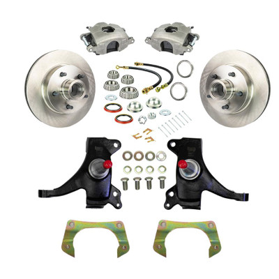  The Right Stuff 1971-72 GM Truck/Suburban, 2WD, 2" Drop, "At The Wheel" Disc Brake Conversion - (TWK7125D-P) 