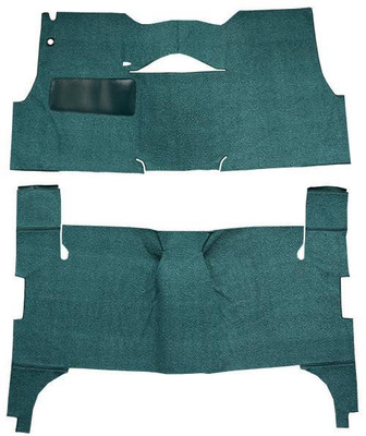  ACC Carpet 1956 Chevy One-Fifty Series Floor Carpet, 4DR Sedan w/Bench Seat, Loop Material - (ACC-16728) 