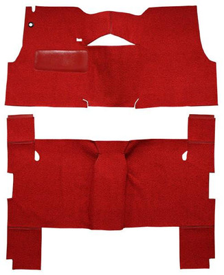  ACC Carpet 1955 Chevy Two-Ten Series Floor Carpet, 4DR Wagon, Loop Material - (ACC-26201) 