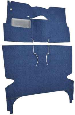  ACC Carpet 1957 Chevy Two-Ten Series Floor Carpet, 4DR Hardtop w/Bucket Seat, Loop Material - (ACC-26226) 