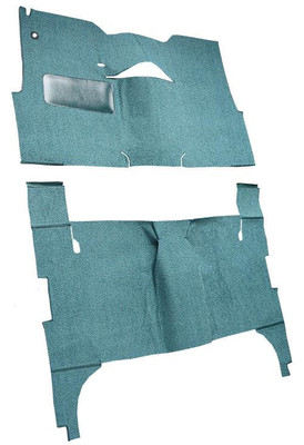  ACC Carpet 1957 Chevy Two-Ten Series Floor Carpet, 4DR Sedan w/Bench Seat, Loop Material - (ACC-26227) 