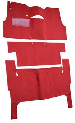  ACC Carpet 1955 Chevy Nomad Passenger Area Carpet, 2DR Wagon w/Bench Seat, Loop Material - (ACC-4016) 