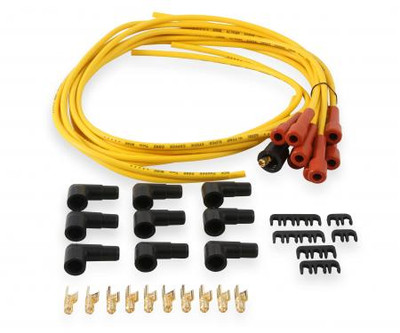 Accel 8.8mm Spiral Spark Plug Wire Set, SBC V8, Stock Boots, Yellow - (ACL-8842ACC)