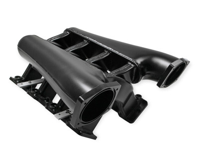 Holley EFI Sniper EFI Fabricated Intake Manifold Dual Plenum 102mm LS1/2/6, Rail Kit - Blk - (EFI-820242)