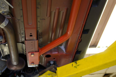 UMI Performance 2005-2014 Ford Mustang Subframe Connectors- Bolt In, Black - (UMI-1052-B)