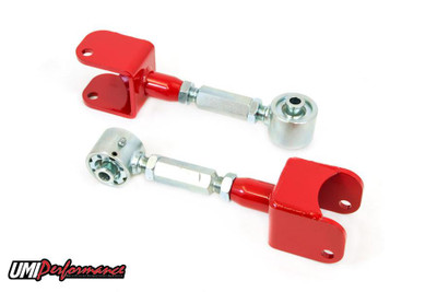  UMI Performance 1991-1996 Impala SS Adj Ext Length Upper Control Arms - Roto-Joints, Red - (UMI-3624-R) 