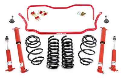  UMI Performance 1978-1988 GM G-Body Handling Package, 2" Lowering- Stage 1.5, Red - (UMI-GBF015-2-R) 