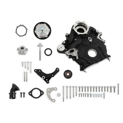  Holley Holley Godzilla High-Mount Accessory Drive - OE Oiling System - Base Kit - Black - (HOL-20-300BK) 