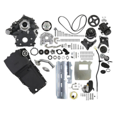  Holley Holley Godzilla High-Mount Accessory Drive w/SD7 A/C Compressor, Black - (HOL-20-340BK) 
